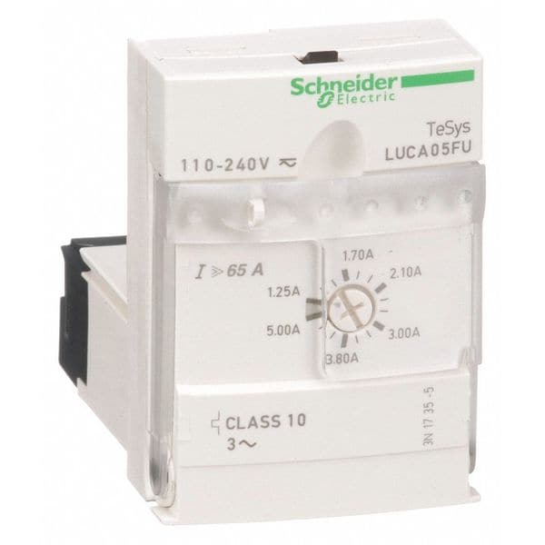 Módulo de sobrecarga Schneider Electric, 110 a 240V CA; 110 a 220V CC, 3 Polos - LUCA05FU