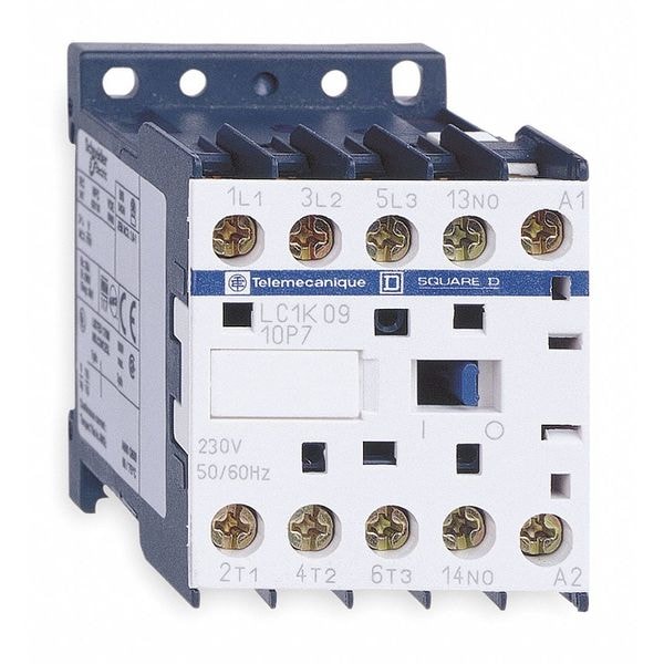 Contactor magnético en miniatura IEC de Schneider Electric, 3 polos, 120 V de CA, 9 A, Reversión: No - LC1K0901F7