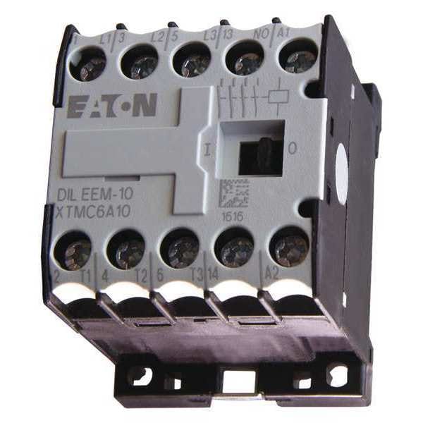 Contacto magnético en miniatura IEC de Eaton, 3 polos, 240 V CA, 6 A, Inversión: No - XTMC6A10B