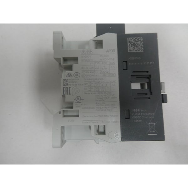 Abb 24-60V-CA 24-60V-DC 25A AMP 5HP CONTACTOR DE CA - AF09-30-10-11 1SBL137001R1110