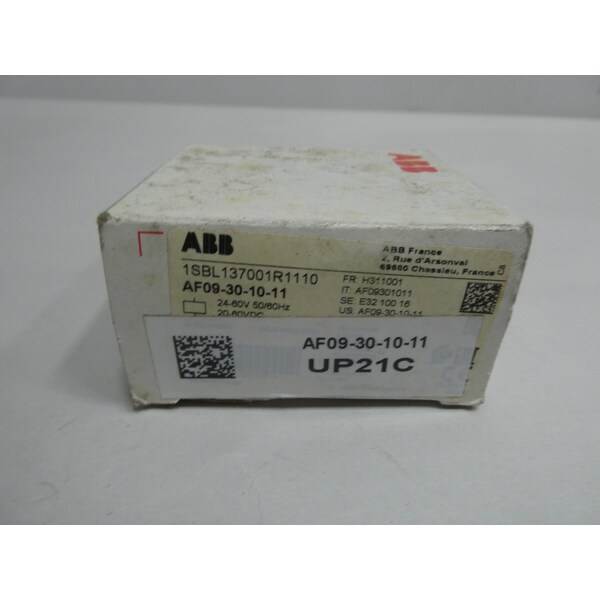 Abb 24-60V-CA 24-60V-DC 25A AMP 5HP CONTACTOR DE CA - AF09-30-10-11 1SBL137001R1110