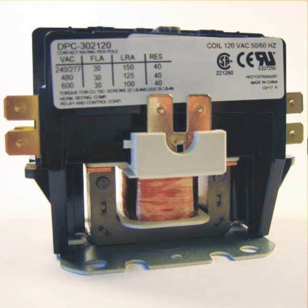 Relevador y controlador 120 VCA Contactor de propósito definido de 2 polos y 40 amperes - DPC-402120