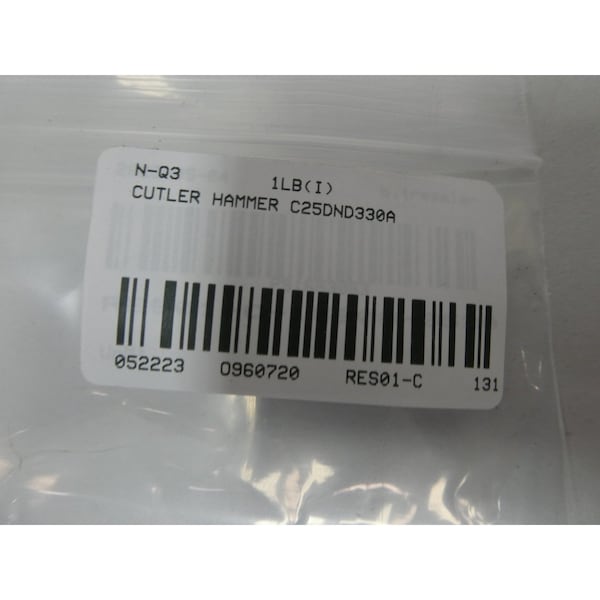 Contactor de corriente alterna de 104-120V AC, 30A y 15Hp - C25DND330A de Eaton Cutler-Hammer