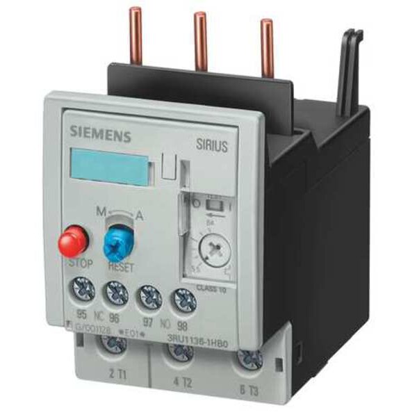 Relevador de Sobrecarga Siemens, 7 a 10A, 3P, Clase 10, 690V - 3RU21161JB0