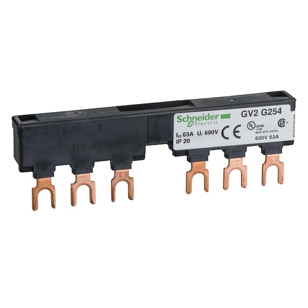 Arrancador manual de barra colectora Schneider Electric 600Vac 63Amp IEC - GV2G254.