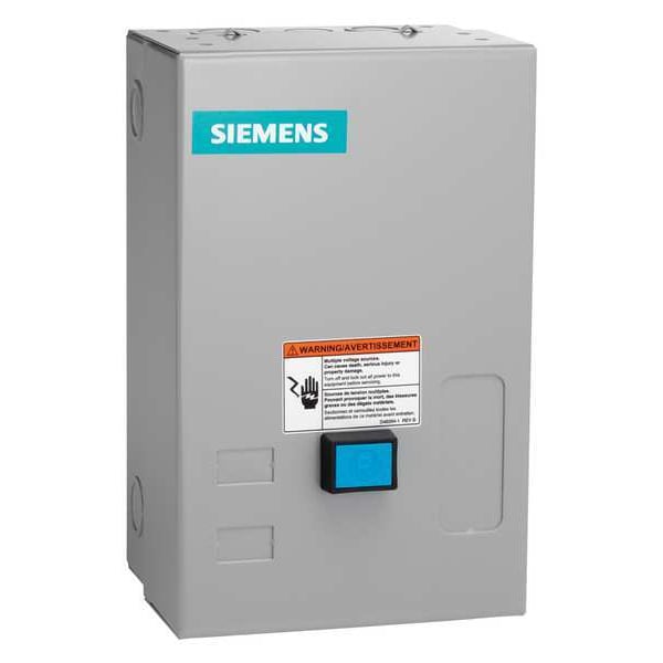 Arrancador magnético NEMA no reversor de Siemens, calificación NEMA 1, 24V CA, 3 polos, 1NA - 14BUC32BJ.