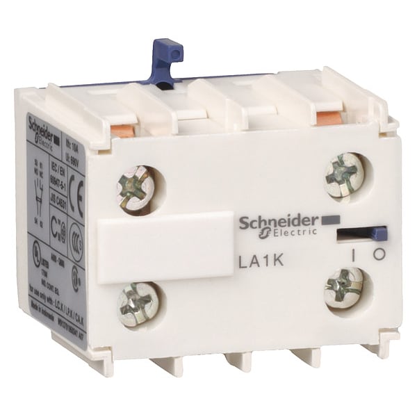 Contacto auxiliar de relé + Contactor Schneider Electric 575Vac 10A - LA1KN02