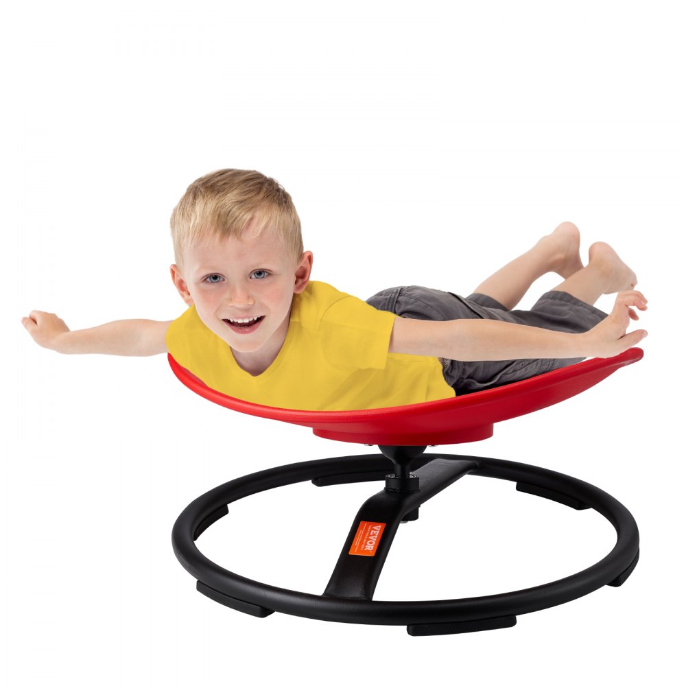 VEVOR Kids Swivel Chair, 220 LBS Capacity, Sensory Spinning Chair, Autistic Kids Sensory Toy Chair with Non-Slip Metal Base, Toddler Sit and Spin Chair for Coordination Balance Focus Training Red - ETZYYXHS100KRKG1WV0
