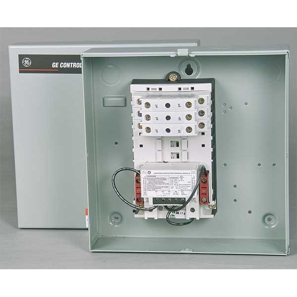 Contactador de iluminación mecánicamente retenido GE 120VAC de 6 polos 30A - CR463M60NJA10A0