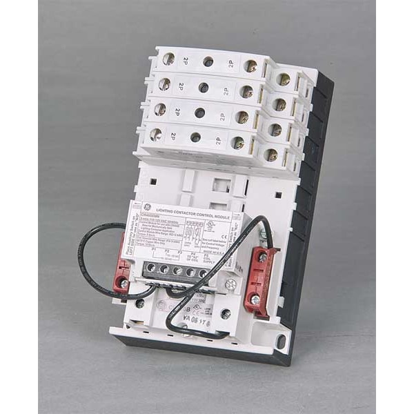 Contacto de iluminación mecánicamente retenido de 120VAC GE 8P 30A - CR463M80NJA