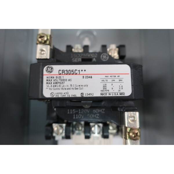 Contactador Magnético Tamaño 1, 115-120V-AC 27A 10HP - CR305C102