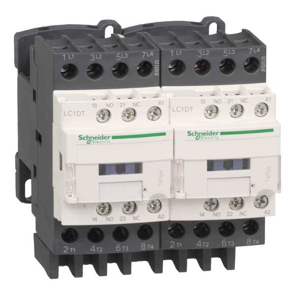 Contactador magnético IEC, 4 polos, 120 V CA, 25 A, inversión: Sí - LC2DT25G7