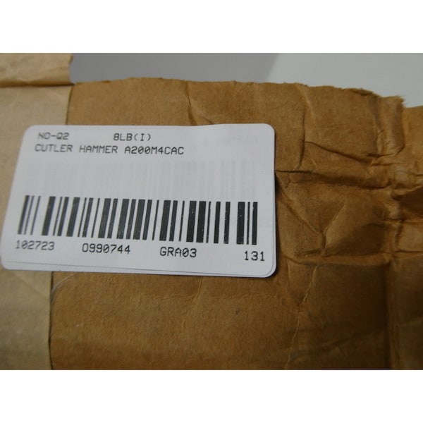 Contacto de CA de tamaño 3, 120V-AC 90A AMP 50HP - A201K3CA Eaton Cutler-Hammer