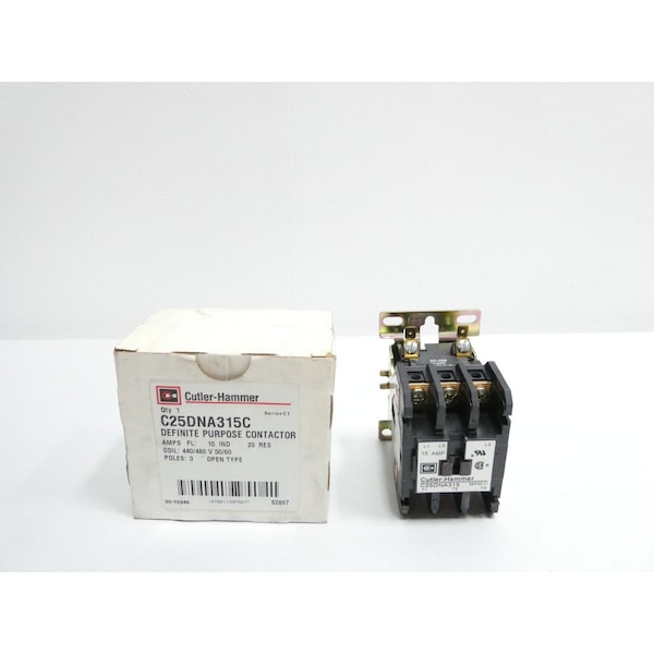 Eaton Cutler-Hammer 440-480V-AC 15A AMP 5HP Otro Contacto - C25DNA315