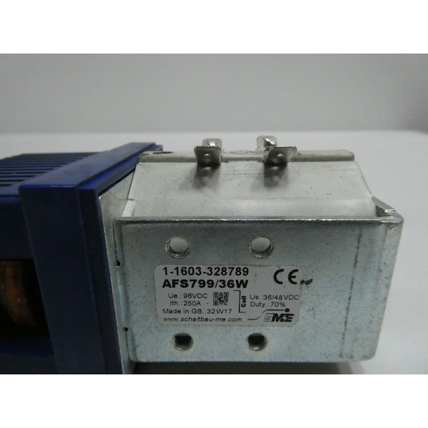 SCHALYBAU INTERRUPTOR DE CONTACTO DE POSTE ÚNICO CON TRABAJO NO 36/48V-CC 96V-CC 250A AMP - AFS799/36W