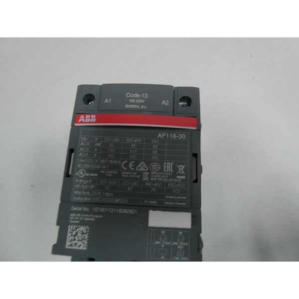 Abb AF116-30 100-250V-AC 250A AMP 75HP AC CONTACTOR - 1SFL427001R1300 AF116-30-00-13

Abb AF116-30 100-250V-AC 250A AMP 75HP CONTACTOR DE CA - 1SFL427001R1300 AF116-30-00-13