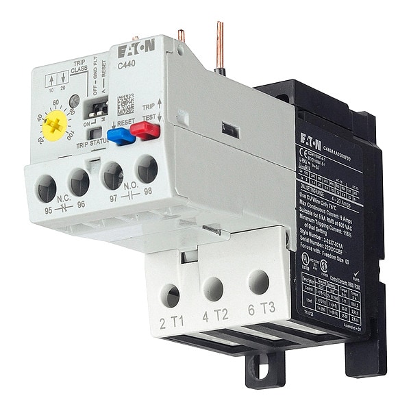 Relevador de sobrecarga Eaton, NEMA, Eléctrico, Automático/Manual - C440A1A005SF0