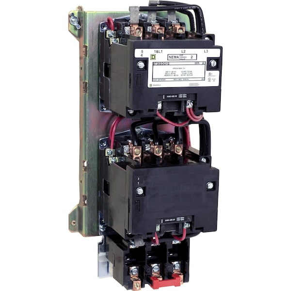 Arrancador Reversible 600Vac 45A Nema, No Calificado, Clasificación NEMA, 110/120V CA, 3 Polos - 8736SDO1V02S