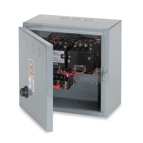 Arrancador magnético inversor Square D, clasificación NEMA 1, 120V AC, 3 polos, sin contactos auxiliares - 8736SBG4V02S