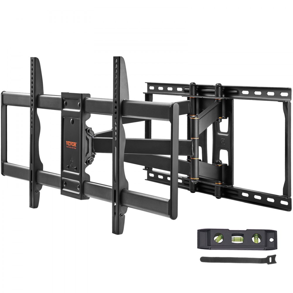 VEVOR Full Motion TV Mount Fits for Most 37-90 inch TVs, Swivel Tilt Horizontal Adjustment TV Wall Mount Bracket with 4 Articulating Arms, Max VESA 600x400mm, Holds up to 165 lbs - BGDS600400228OBYHV0
