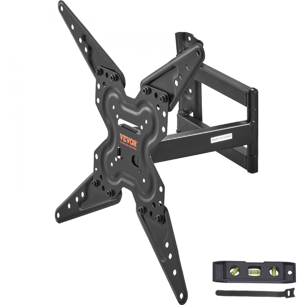 VEVOR Full Motion TV Mount Fits for Most 26-55 inch TVs, Swivel Tilt Horizontal Adjustment TV Wall Mount Bracket with Articulating Arm, Max VESA 400x400mm , Holds up to 99 lbs - BGDSZ4004001900KLV0