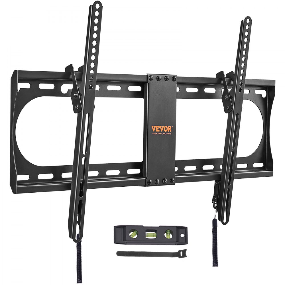 VEVOR Universal TV Wall Mount, Low Profile TV Mount Fits for Most 37-70 inch TVs, Tilt Wall Mount TV Brackets, Max VESA 600x400mm, Holds up to 132 lbs - BGDSZJP60040060M4V0
