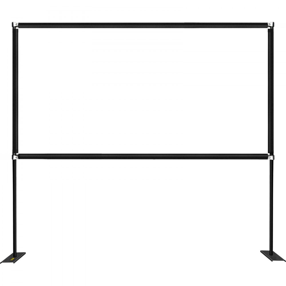 VEVOR Outdoor Movie Screen w/ Stand, 90" Portable Movie Screen, 16:9 HD Wide Angle Outdoor Projector Screen, Front & Rear Projection, w/ Storage Bag & Stand for Office Home Theater Outdoor Indoor Use - TYPMYDSTYPM90KXB2V0