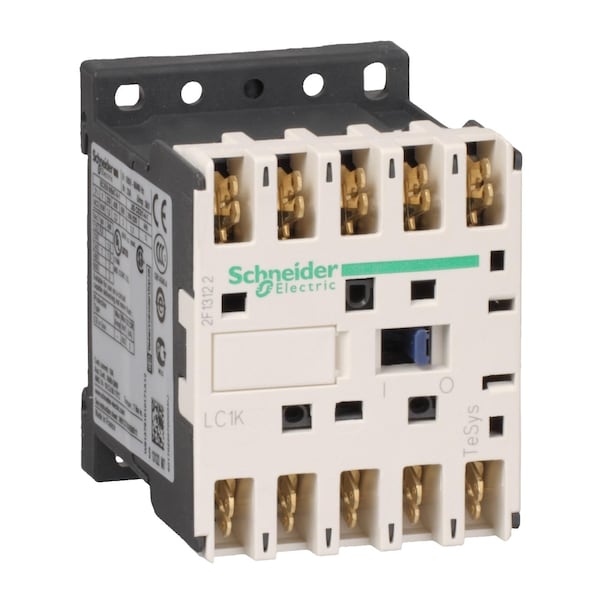 Contactor Magnético IEC, 4 Polos, 220 V CA, 9 A - LC1K090087M7 de Schneider Electric
