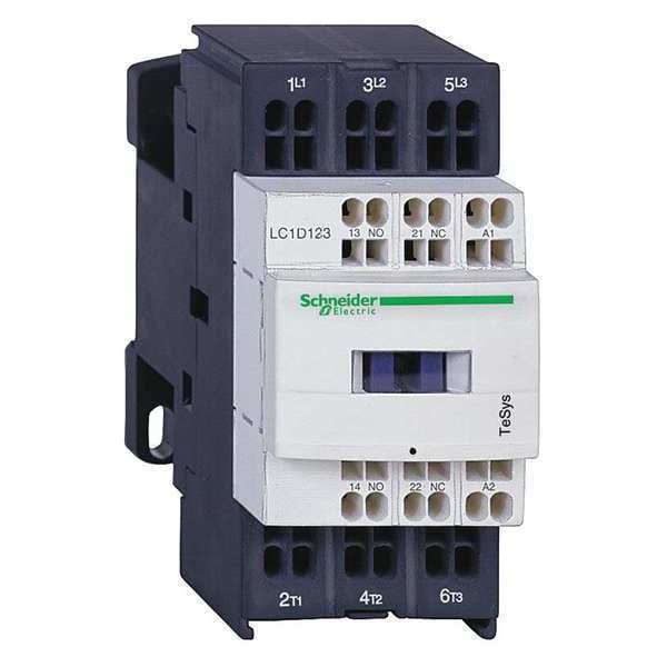 Contactor magnético IEC de Schneider Electric, 3 polos, 24 V DC, 9 A - LC1D093BL