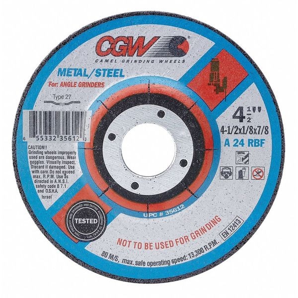 Cgw Abrasives Depressed Ctr Whl, 5x1/8x7/8, T27 - 35675

Rueda de centro deprimido Cgw Abrasivos, 5x1/8x7/8, T27 - 35675