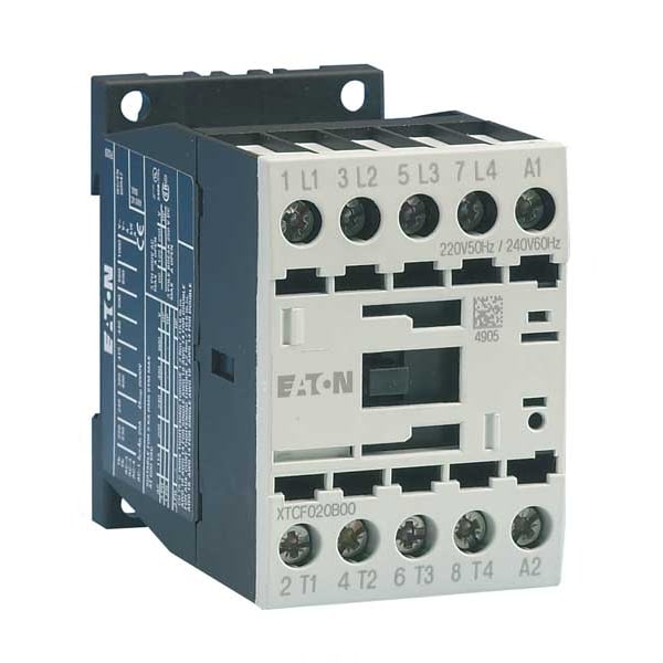 Contactador magnético IEC de Eaton, 4 polos, 208 V CA, 12 A, Reversión: No - XTCF020B00E