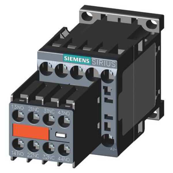 Contacto magnético IEC de Siemens, 3 polos, 24 V DC, 9 A, Inversión: No - 3RT20161BB443MA0