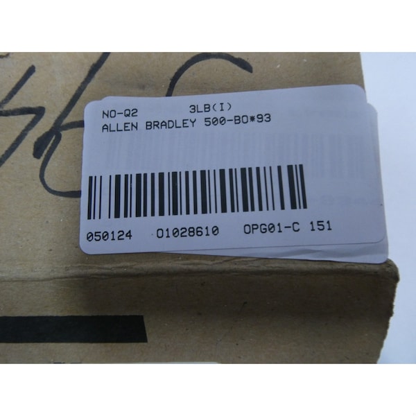 Contactor de corriente alterna de tamaño 1 de Allen Bradley 115-120V-AC 27A AMP 10HP - 500-BOD93