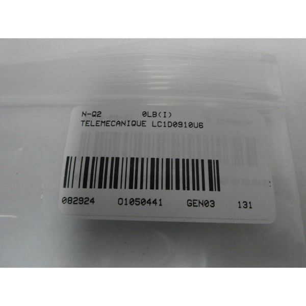 Contactor de CA Telemecanique Sensors 240V-AC 25A 5HP - LC1D0910U6