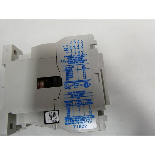 Contactor de CA Eaton Cutler-Hammer 600V-AC 12A 7.5HP - CE15CN4AB