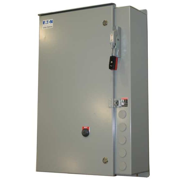 Arrancador magnético NEMA sin reverso de Eaton, clasificación NEMA 3R, 480V AC, 3 polos, 1NC/1NO - ECN0532CAA-R63/E