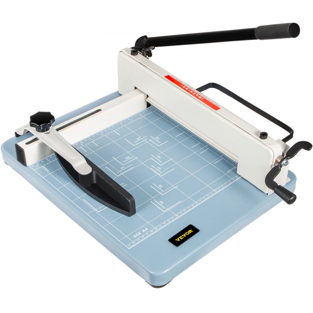 VEVOR Industrial Paper Cutter A4 Heavy Duty Paper Cutter 12 Inch Paper Cutter Heavy Duty 400 Sheets Paper Guillotine with Clear Cutting Guide Grids for Offices, Schools, Businesses and Printing Shops - QZJ858-A4L0000001V0