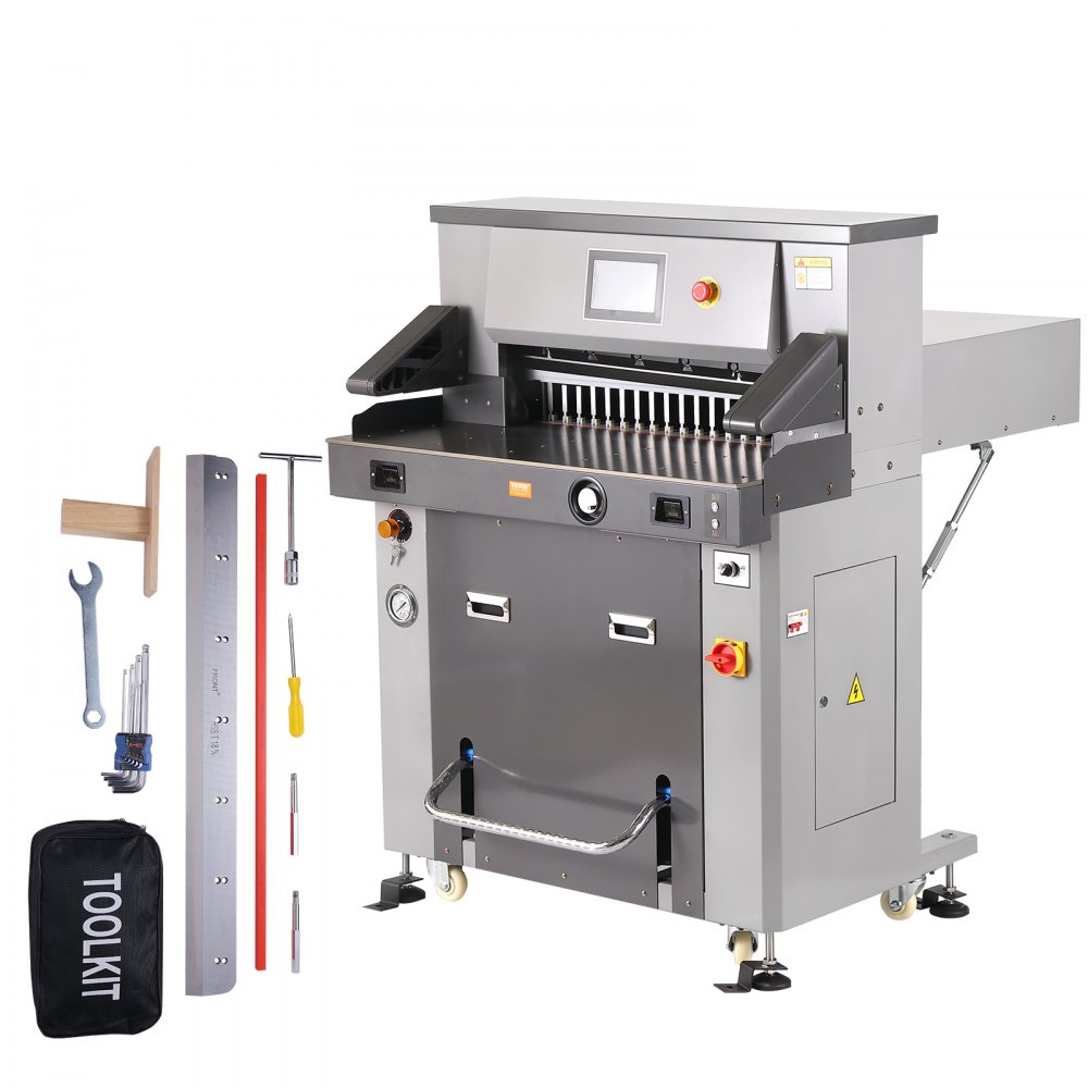 VEVOR Electric Hydraulic Paper Cutter, Heavy Duty Paper Cutter Machine 26" /660.4mm Cutting Width, 3.14"/80mm Cutting Thickness, Electric Paper Trimmer with 7" Touchscreen Numerical Control - CDDQZJZXQZJ2HN2B1V1