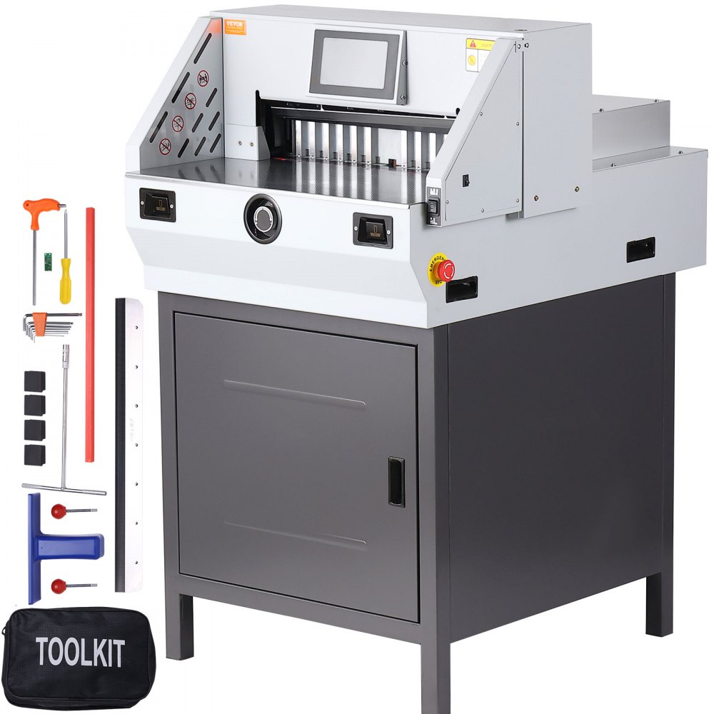 VEVOR Electric Paper Cutter, Heavy Duty Paper Trimmer 19" /482.6mm Cutting Width, 3.14"/80mm Cutting Thickness, Electric  Paper Cutting Machine with 7" Touchscreen Numerical Control Function - CDDQZJZXQZJ2VLDDHV1