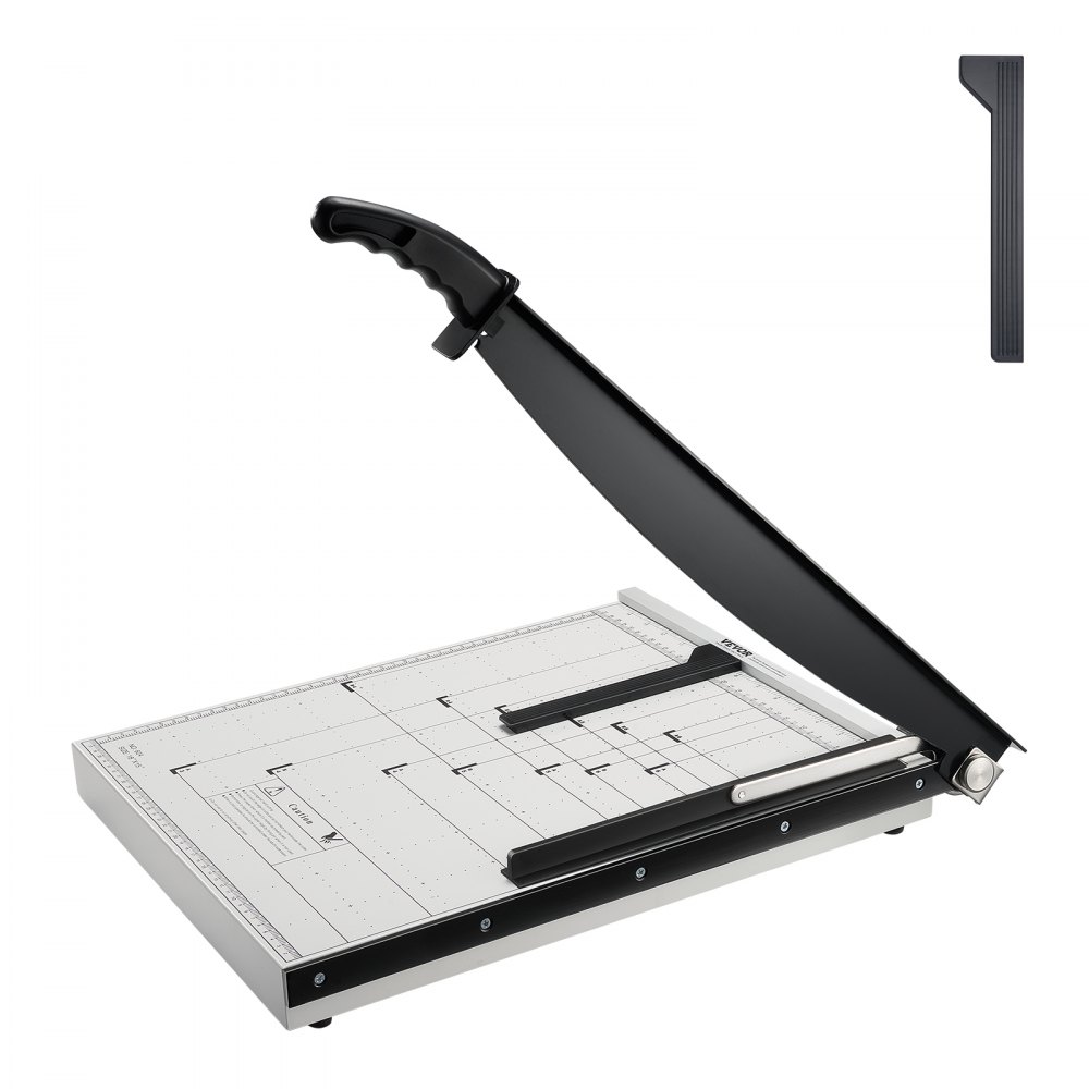 VEVOR Paper Cutter, Guillotine Trimmer, 18" Cut Length, 20 Sheets Capacity, Heavy Duty Guillotine Paper Cutter with Guard Rail/Blade Lock for Cardstock/Cardboard, Paper Trimmer for Home Office School - SDQZJZXQZJ184TBKTV0