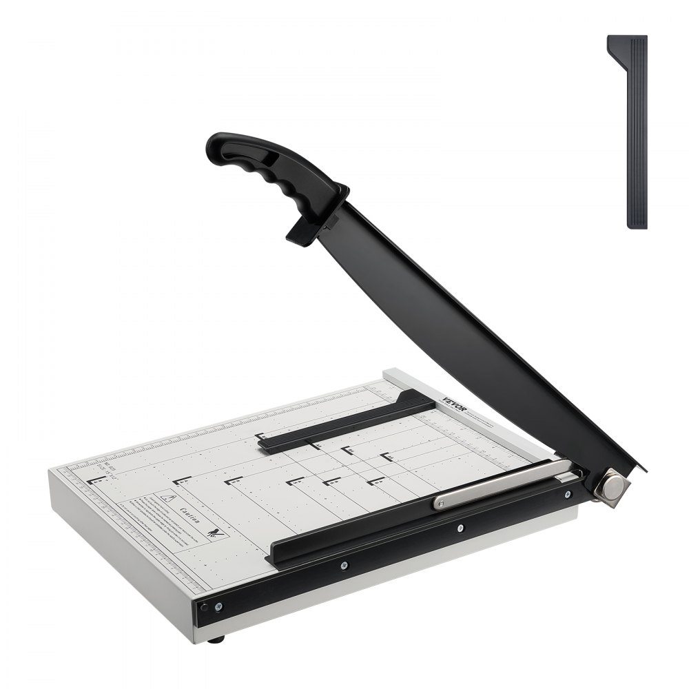 VEVOR Paper Cutter, Guillotine Trimmer, 15" Cut Length, 16 Sheets Capacity, Heavy Duty Guillotine Paper Cutter with Guard Rail/Blade Lock for Cardstock/Cardboard, Paper Trimmer for Home Office School - SDQZJZXQZJ15AQ68NV0