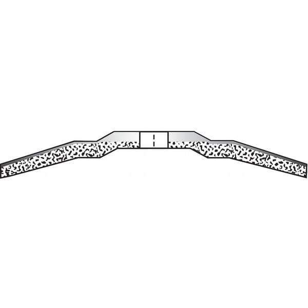 Ruedas de Centro Deprimido Norton Abrasivos, Tipo 28, 7 pulgadas de diámetro, 0.25 pulgadas de grosor, tamaño de agujero del eje de 5/8"-11, Óxido de Aluminio - 66252940149.