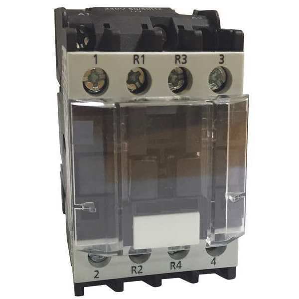 Contactador magnético IEC de Dayton, 4 polos, 120 V AC, 9 A, Reversión: No - 6EAY0