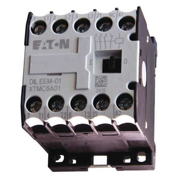 Contactador Magnético en Miniatura IEC de Eaton, 3 Polos, 240 V CA, 6 A, Reversa: No - XTMC6A01B