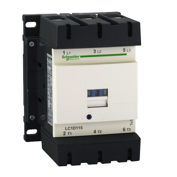 Contactador magnético IEC Schneider Electric, 3 polos, 480 V CA, 115 A - LC1D115T7