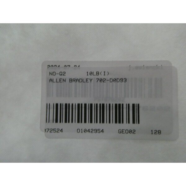 Allen Bradley 120V-AC 90A AMP 50HP TAMAÑO 3 CONTACORTE DE CA - 702-DOD93