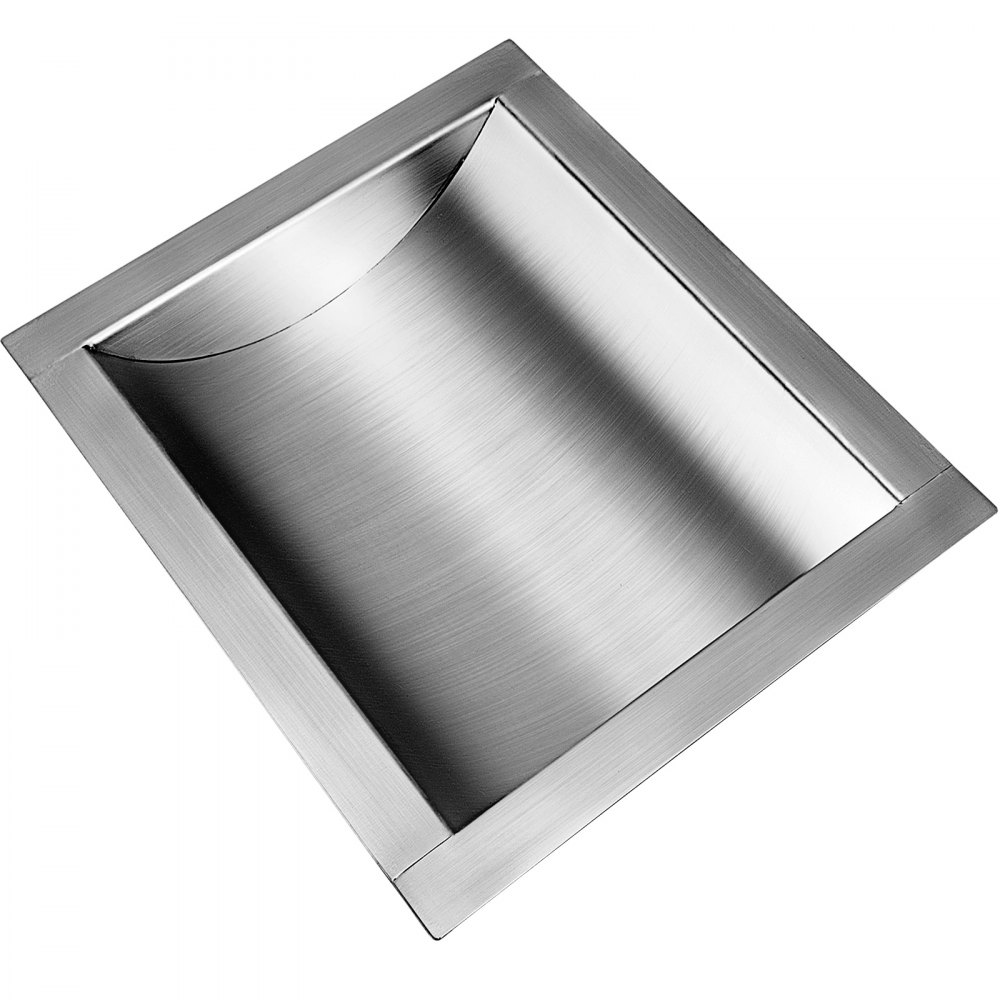 VEVOR 304 Stainless Steel Drop-in Deal Tray 12\" Deep x 10\" Wide x 1.6\" High Brushed Finish for Cash Register Window - QRSTP12X10X1.6YC1V0