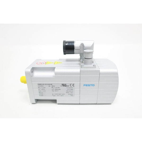 Motor servo Festo de 5800Rpm, 131Nm y 565V CA - EMMS-AS-70-S-HS-RS