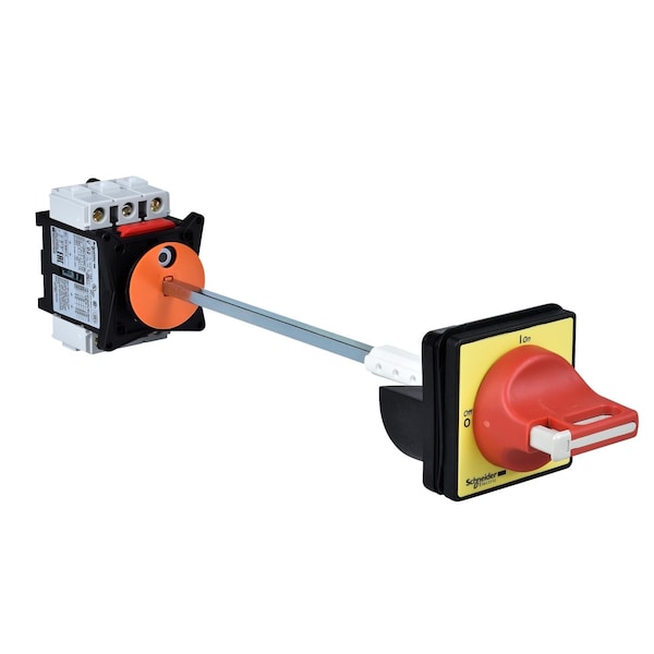Interruptor desconector Square D, Control TeSys, para ENCENDER/parada de emergencia, 25A, fijación con 4 tornillos, para montaje en la parte trasera de una caja - VCCF0