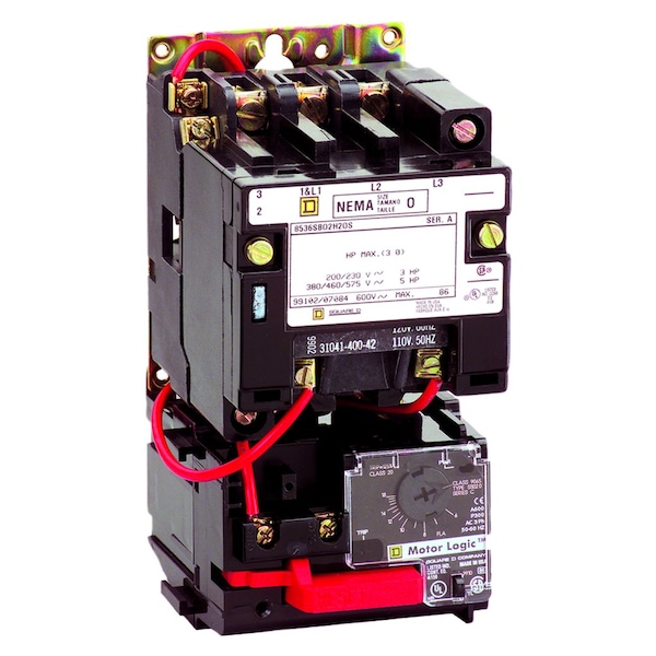 Arrancador No Reversor Square D Tamaño 5, 3 Polos, Mo, No Clasificado según NEMA, 440/480V CA, 3 Polos - 8536SGO1V06H30